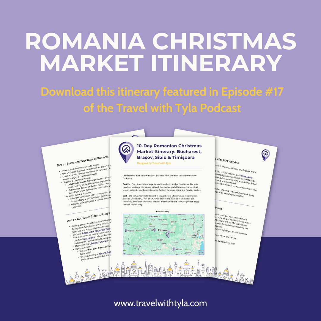 10-Day Romania Christmas Market Itinerary: Bucharest, Brașov, Sibiu & Timișoara