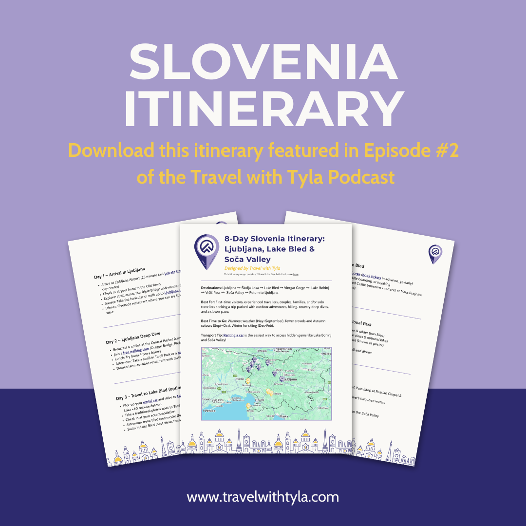 8-Day Slovenia Itinerary: Ljubljana, Lake Bled & Soča Valley