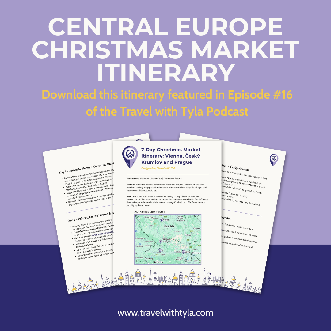 7-Day Central Europe Christmas Market Itinerary - Vienna, Český Krumlov & Prague