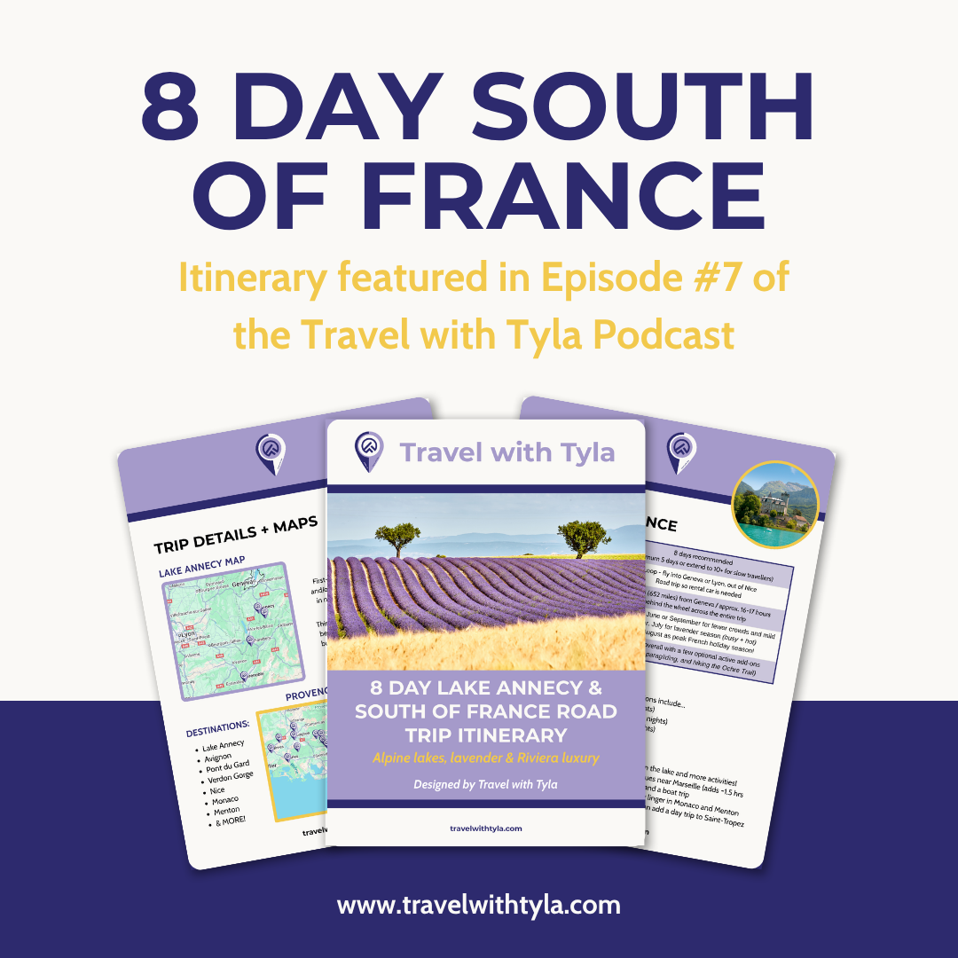 8 Day South of France Itinerary - Lake Annecy to the French Riviera